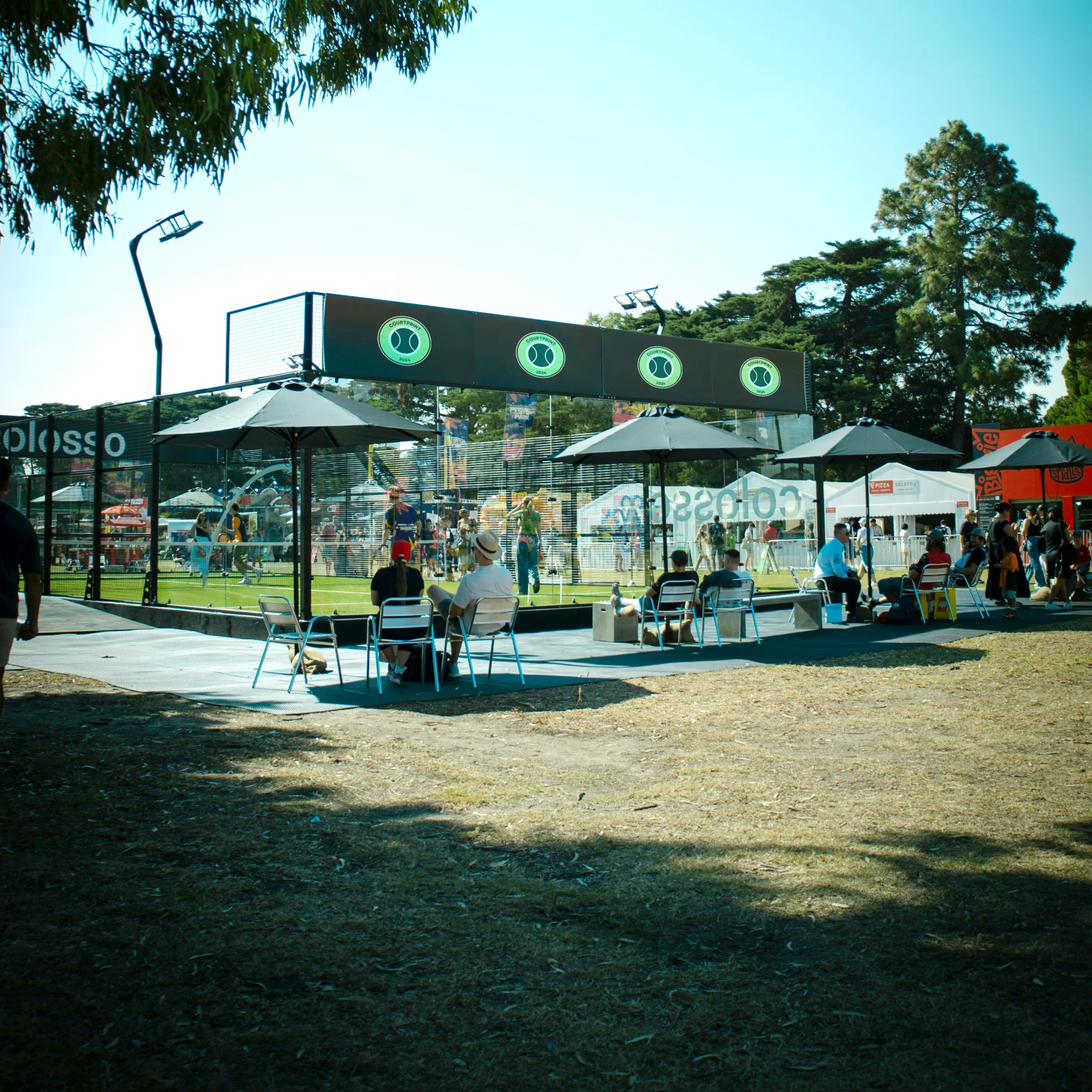 Lona personalizada para pistas de pádel