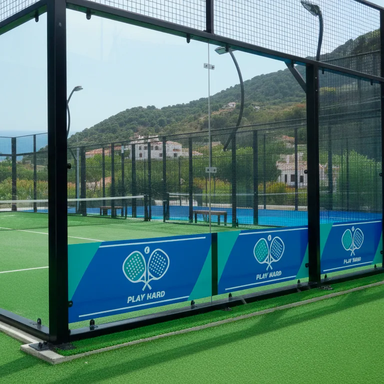 Banners Adhesivos publicitarios para pista de pádel
