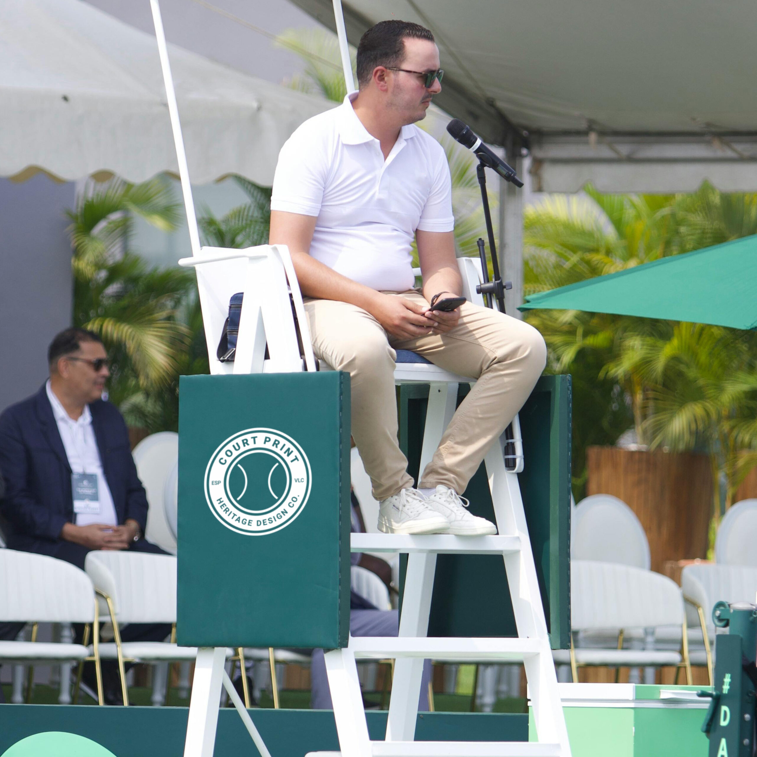 Pegatina para silla de árbitro personalizable - Imagen 4