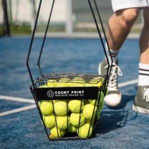 Adhesivo para cesta de pelotas de tenis